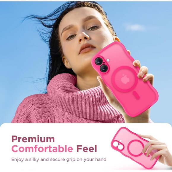 Women Hot Pink Iphone 17 Pro Max Case Full Camera Protection Mag Safe - Picture 9 of 9